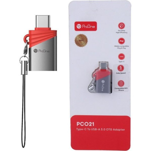 تبدیل (OTG) USB به Type C برند Pro-one مدل PC021